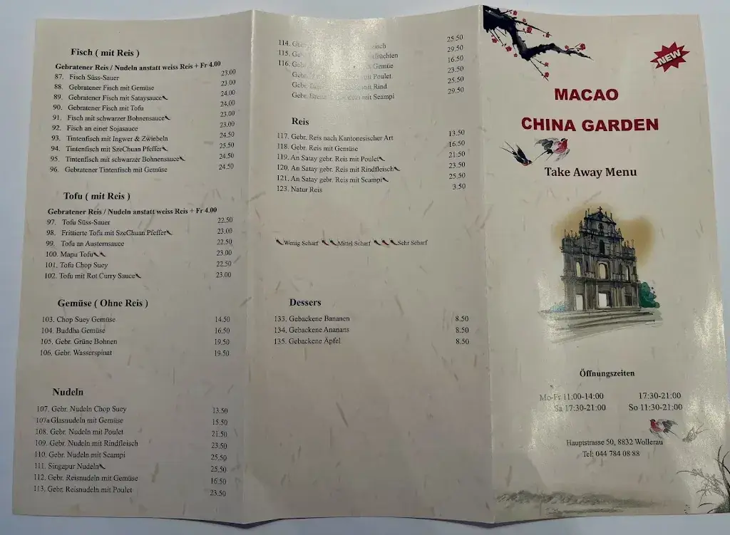 Menu_Macao China Garden_Wollerau_image_2