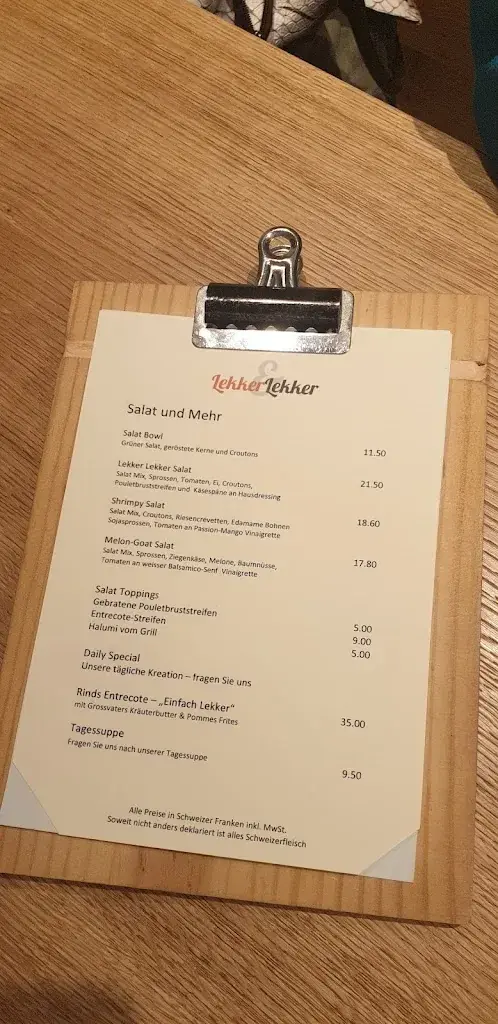 Lekker & Lekker Eatery restaurant à Pfäffikon