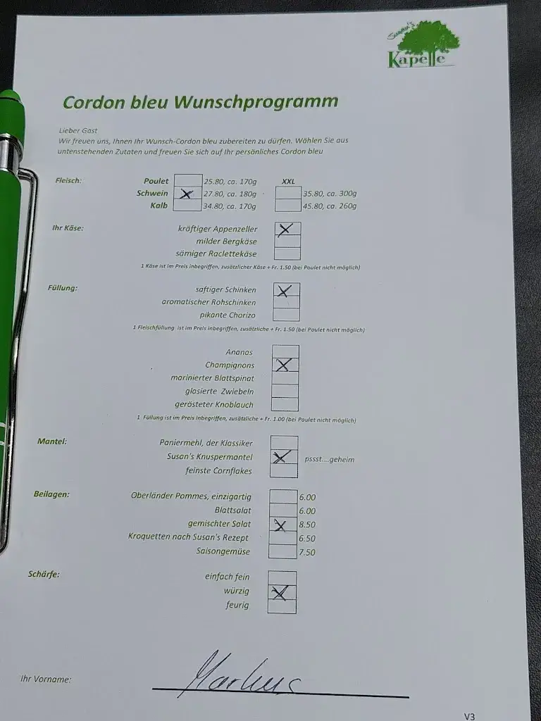 Kapelle Restaurant & Steakhouse Lachen_Lachen_menu_image_1