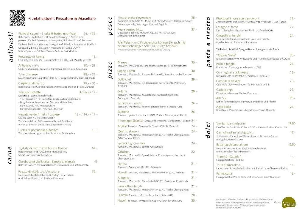 Osteria Vista - Pizza & Pasta Marina Lachen_Lachen_menu_image_1