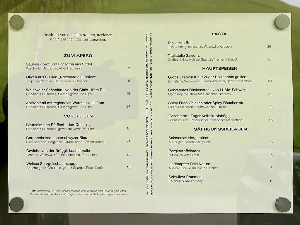 Menu_Restaurant Pfaffenboden_Walchwil_imagen_1