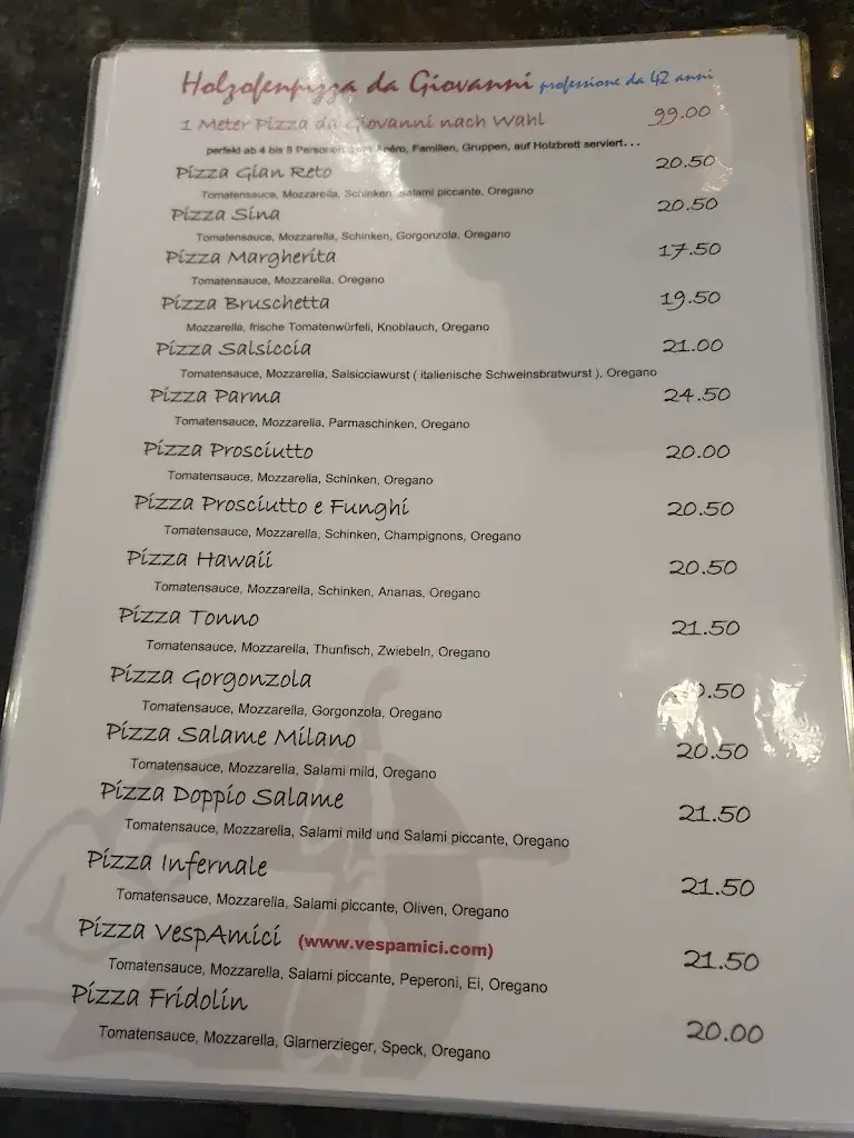 Menu_Hotel Restaurant Pizzeria Schützenhaus_Uznach_image_1