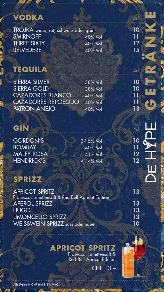 De Hype Pub_Uznach_menu_image_1