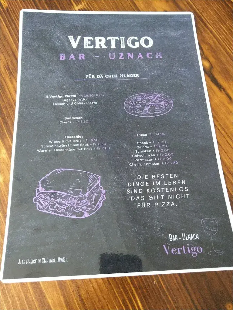Vertigo Bar Uznach_Uznach_menu_image_1
