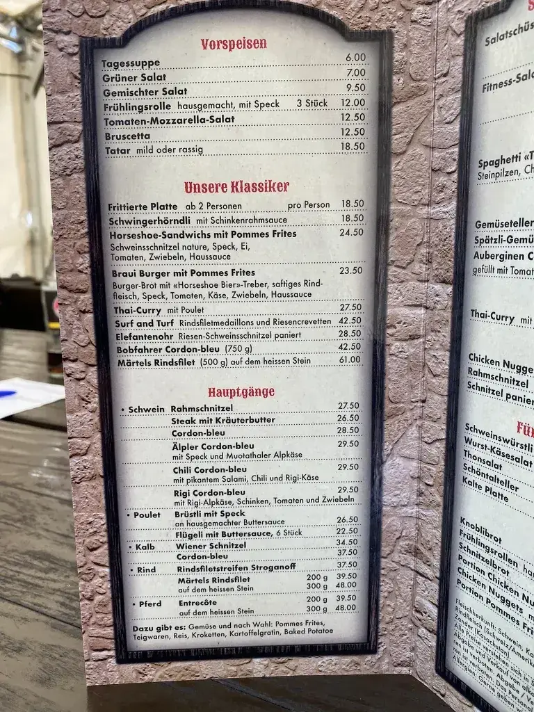 Horseshoe restaurante en Oberarth