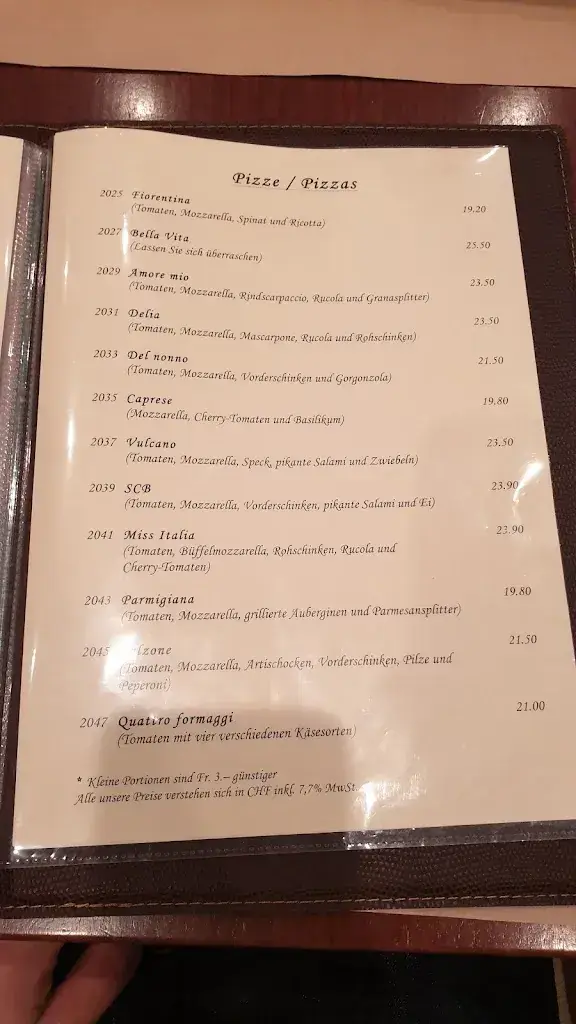 Menu_Ristorante Bella Vita Pizzeria_Bern_image_2