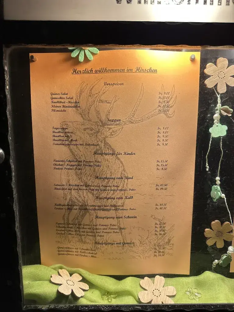 Hirschen ristorante a Sattel