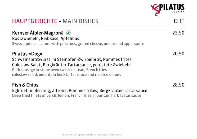 Menu_Restaurant Bellevue_Kriens_image_1