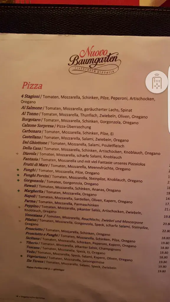 Menü_Restaurant Nuovo Baumgarten_Alpnach_Bild_1