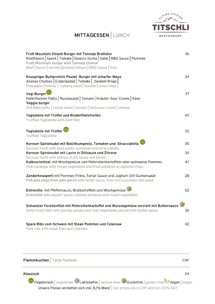 Frutt Titschli restaurant à Kerns