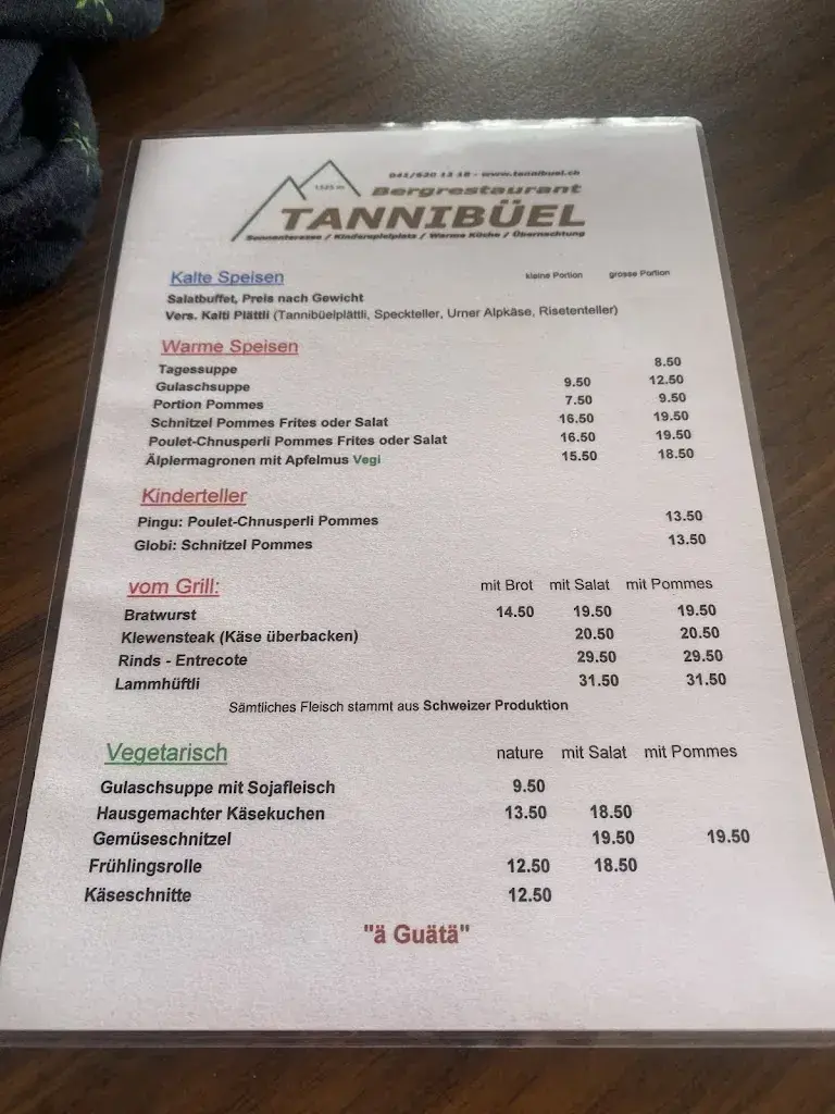 Berggasthaus Tannibüel_Beckenried_menu_image_1