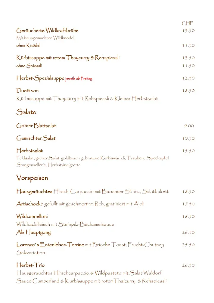 Menu_Restaurant und Hotel Sternen Buochs_Buochs_image_2