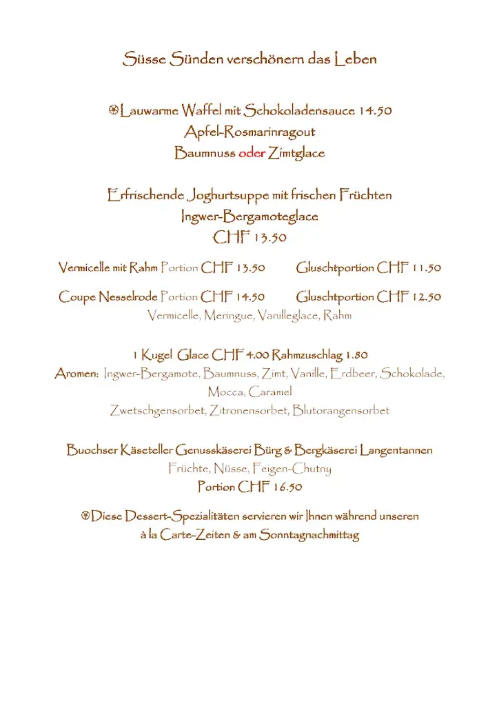 Menu_Restaurant und Hotel Sternen Buochs_Buochs_image_4