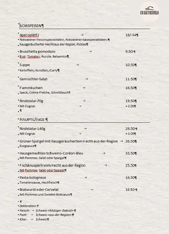 Chalet Seefeld_Buochs_menu_image_1