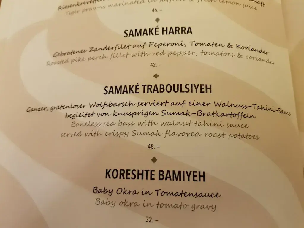 Menü_Parisa - Persian Cuisine_Obbürgen_Bild_4