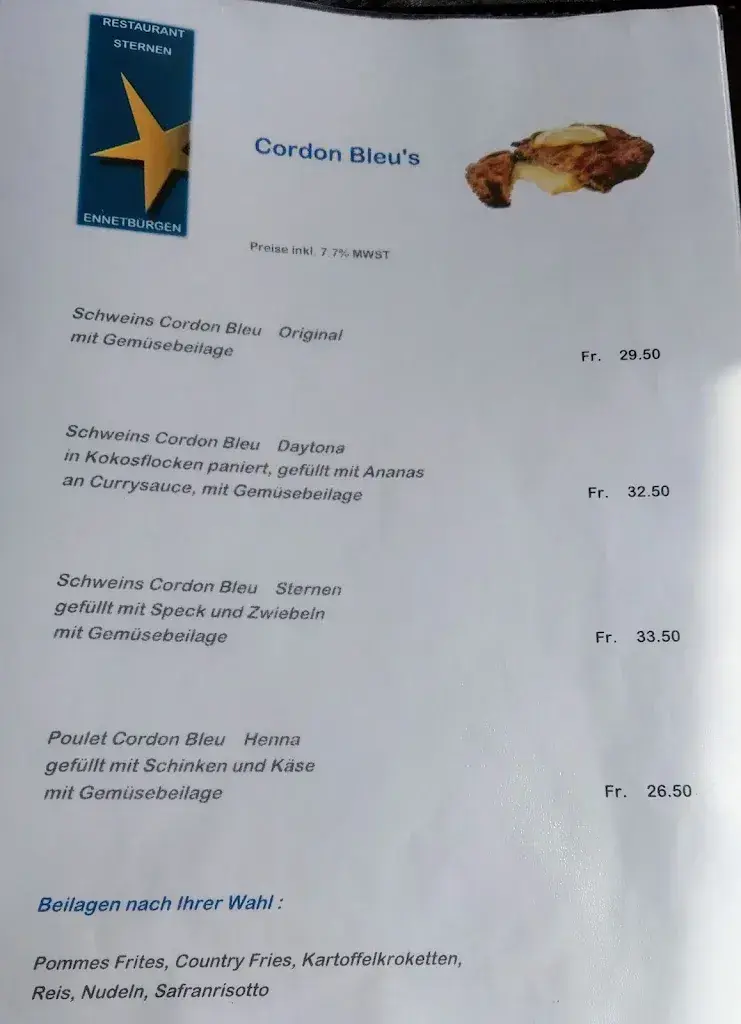 Sternen Ennetbürgen restaurante en Ennetbürgen