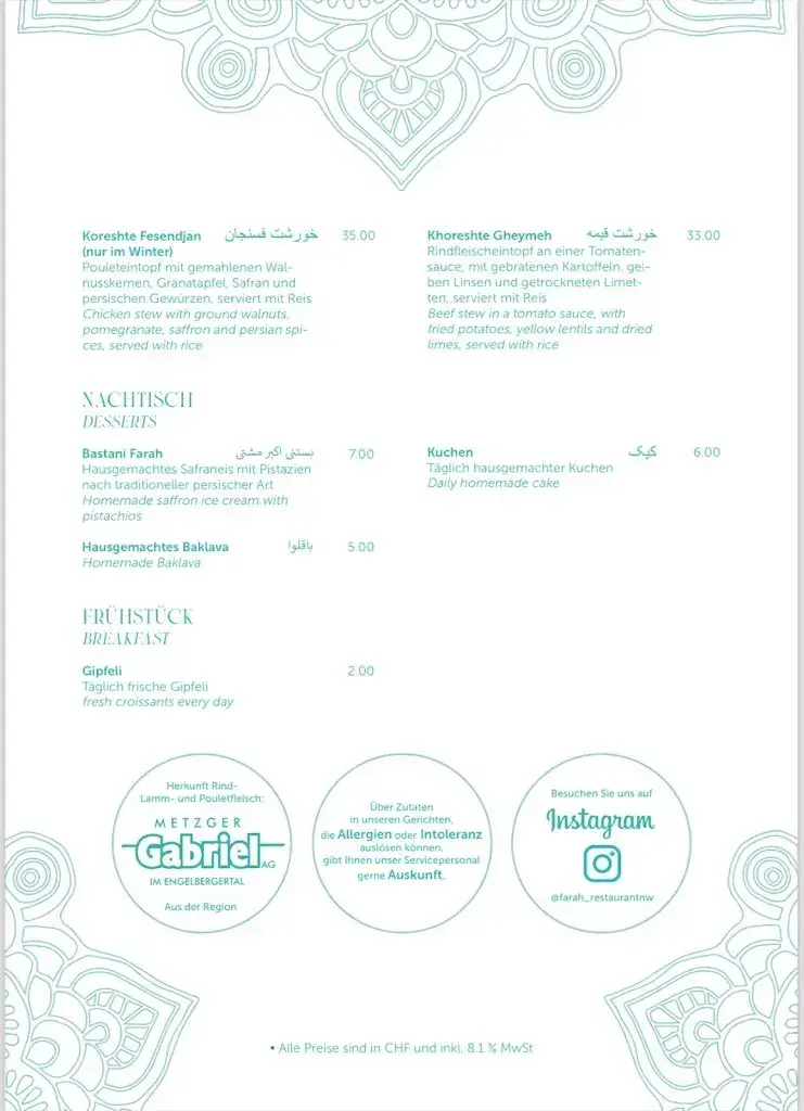 Menu_Farah Café & Restaurant_Stans_image_4