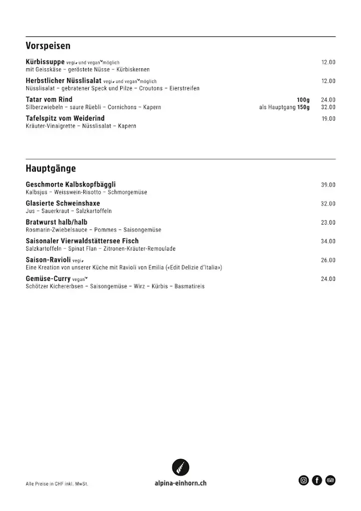 Menu_Hotel Alpina Einhorn_Wolfenschiessen_image_2