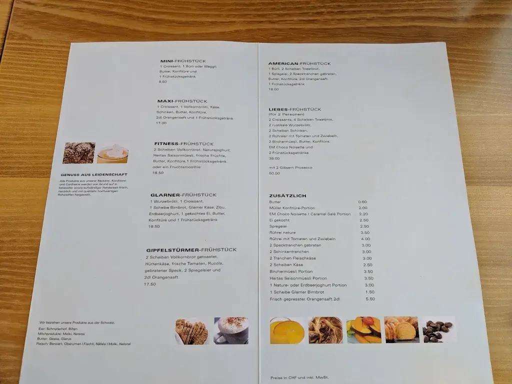 Menü_Café-Konditorei Müller AG_Näfels_Bild_2