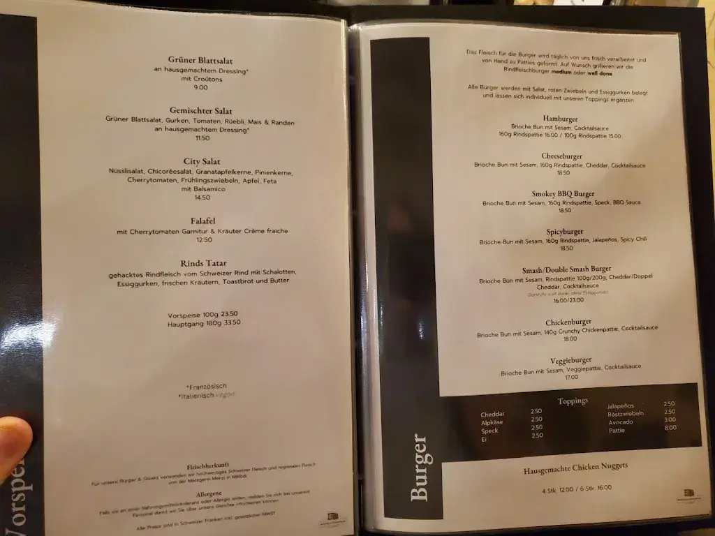 Menu_Burger & Steakhouse City Glarus_Glarus_image_3