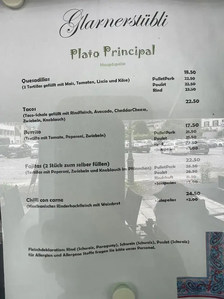 Glarnerstübli Mexican Pop-Up restaurante en Glarus