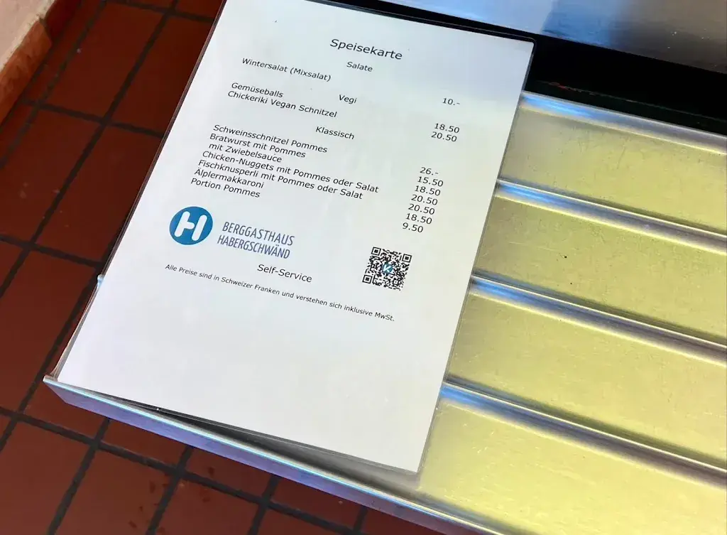 Menü_Berggasthaus Habergschwänd_Filzbach_Bild_4