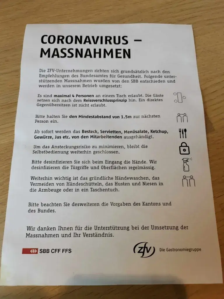 Menu_SBB Restaurant Ostermundigen_Ostermundigen_immagine_1