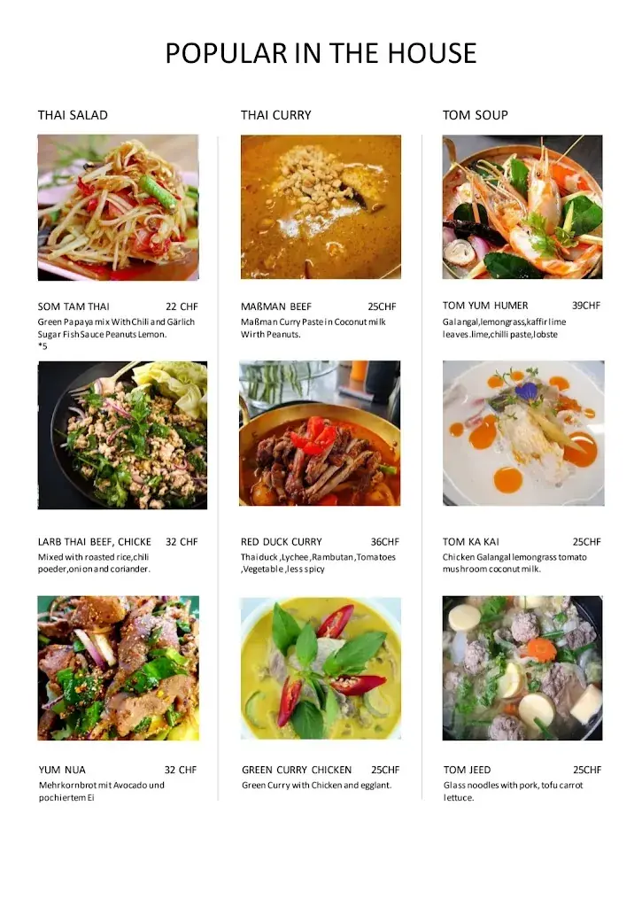 Menu_The king crab Thai restaurant weesen._Weesen_image_3