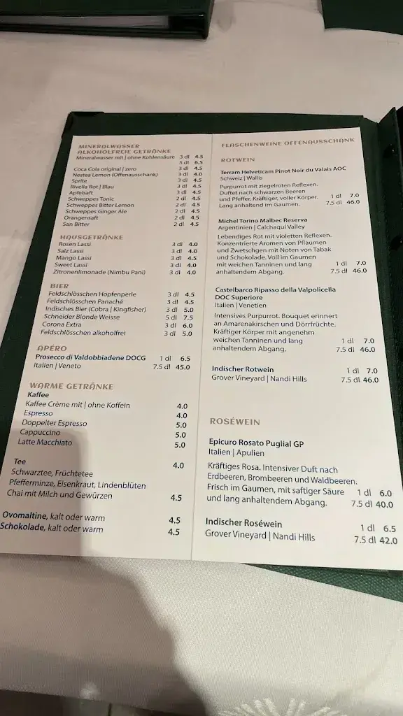 Menu_The Indian food court_Meisterschwanden_image_3