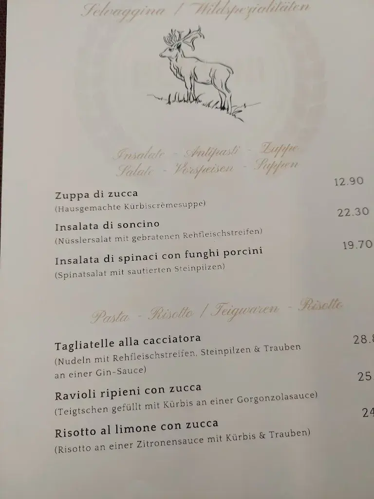 Menü_Ristorante Pizzeria BENIGNI_Bern_Bild_1