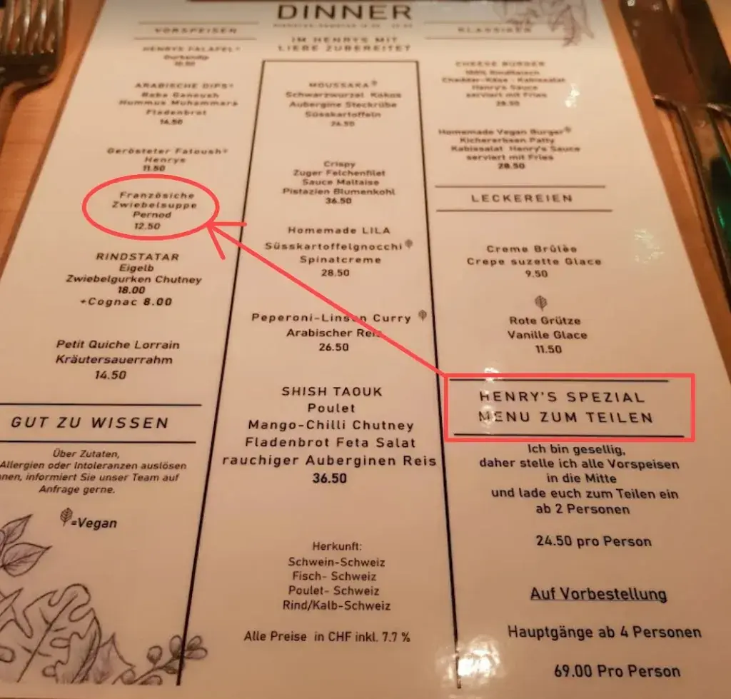 Henry's Restaurant Ihre Eventlocation_Zug_menu_image_1