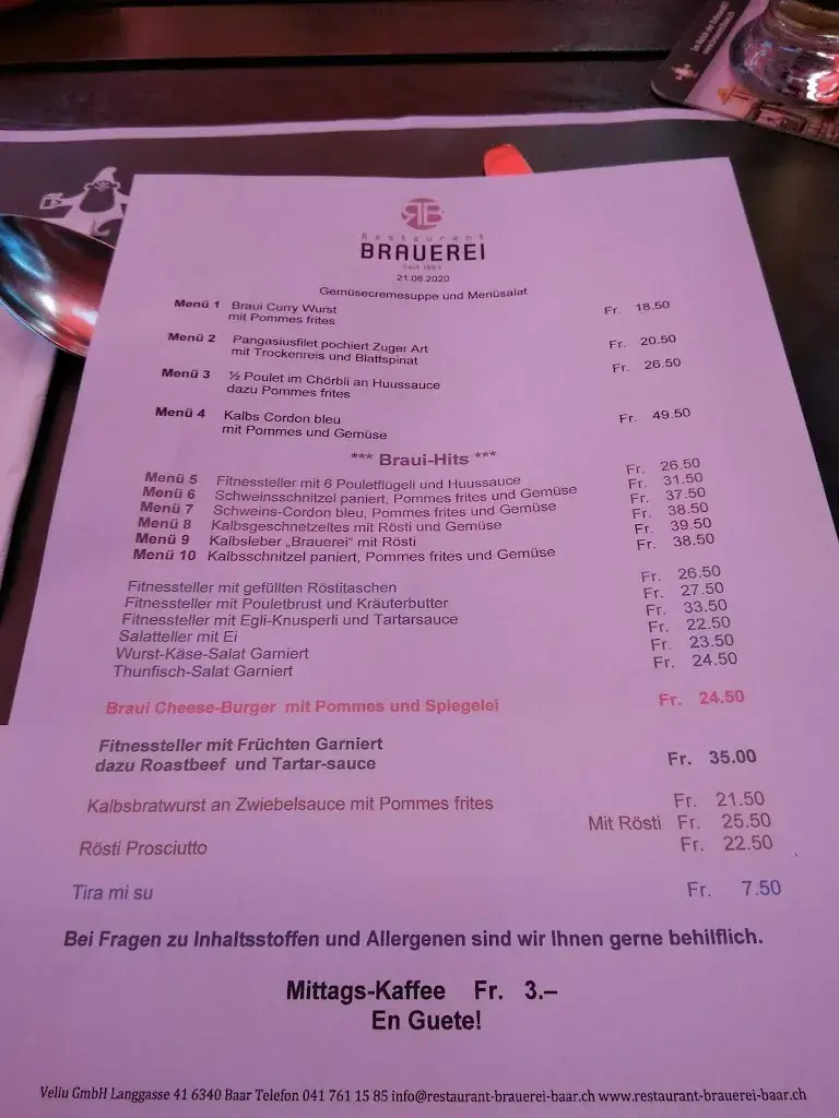 Restaurant Brauerei in Baar_Baar_menu_image_1