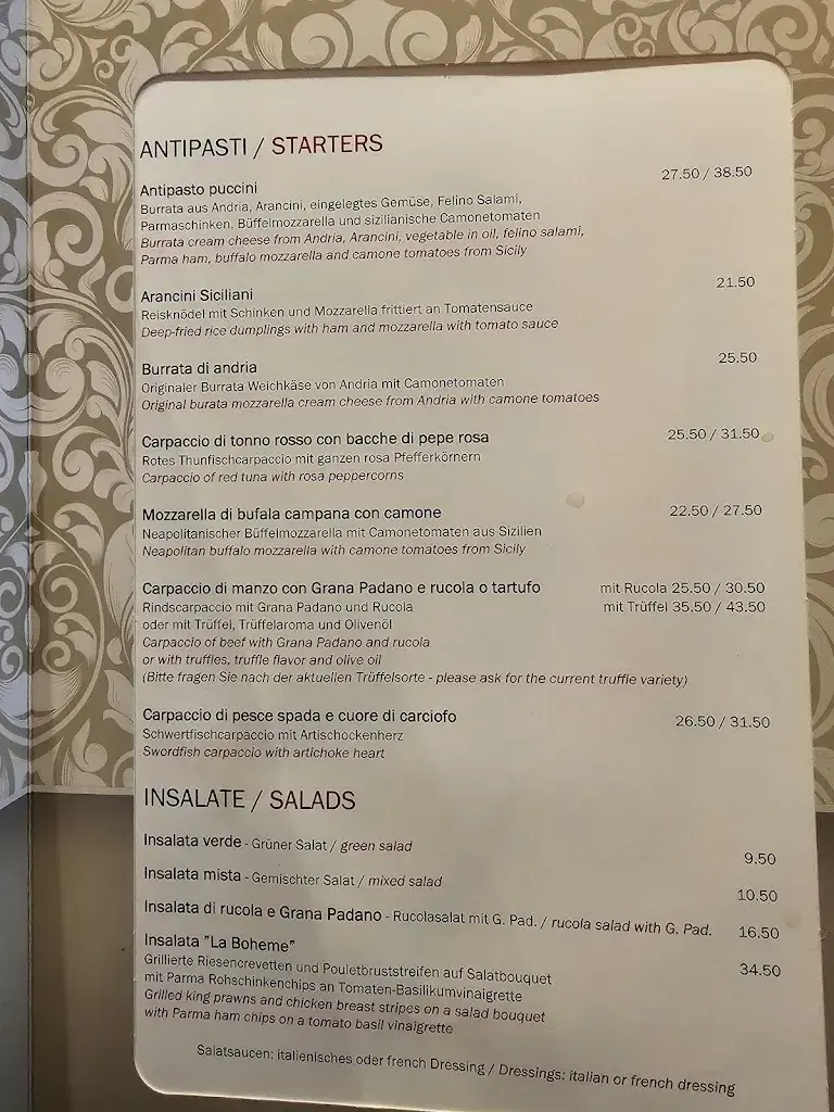 Puccini restaurant à Zug