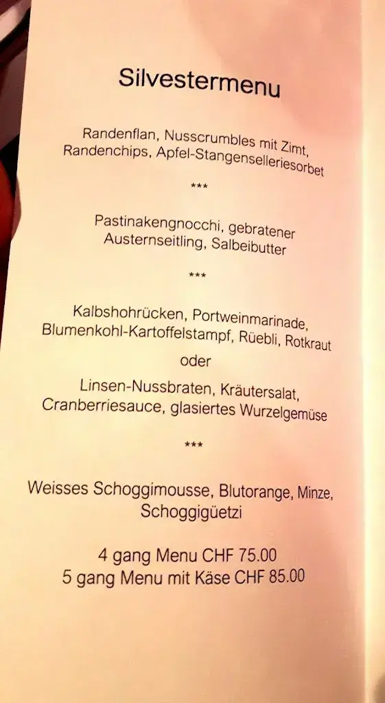 Menu_Restaurant Le Beizli_Köniz_immagine_2