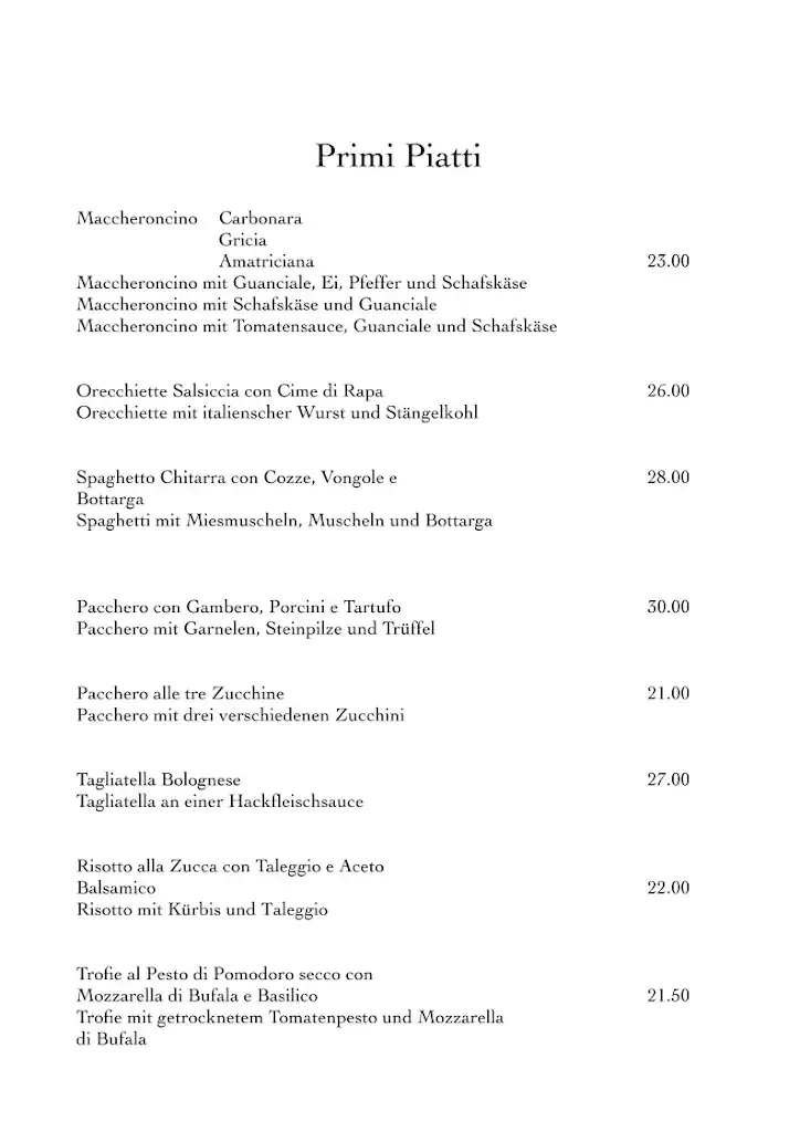 DA Riccardo restaurant à Hünenberg