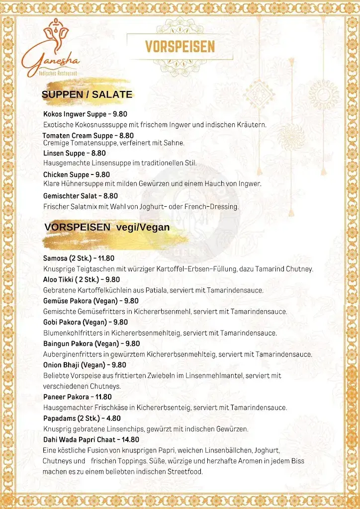 Menu_Namaste India - Indian Restaurant_Bern_image_1