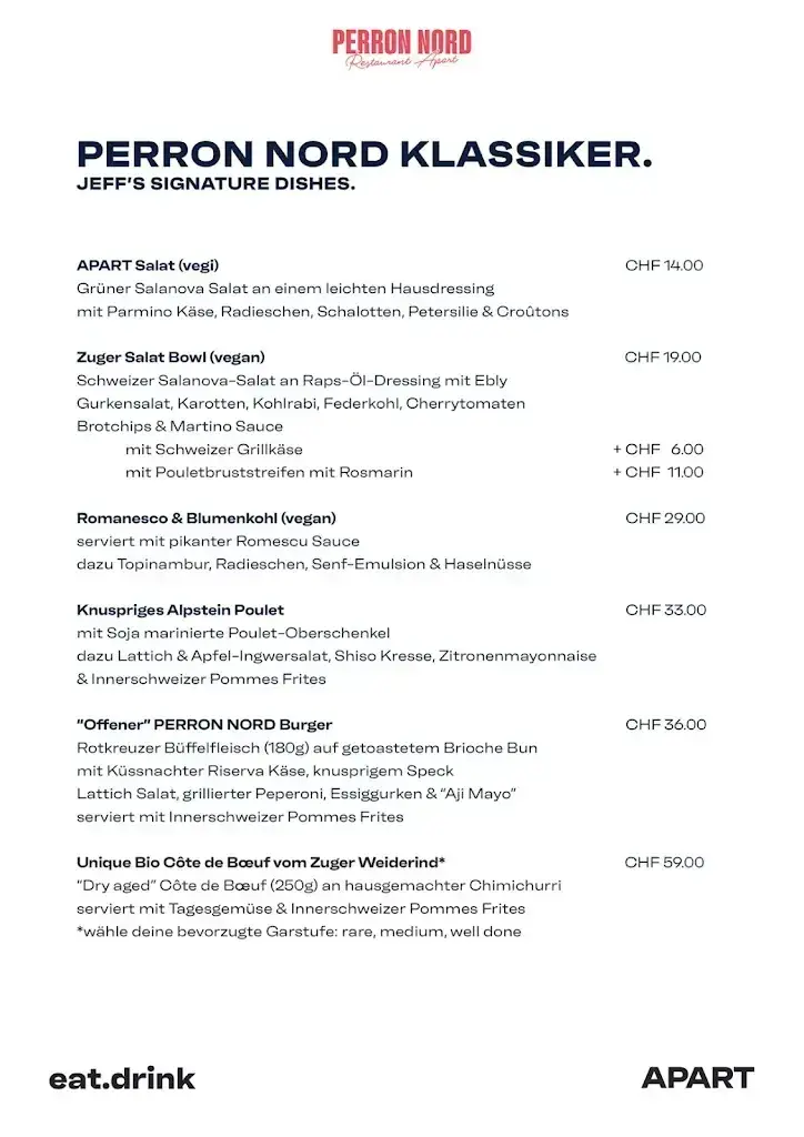 PERRON NORD - Restaurant Apart_Risch-Rotkreuz_menu_image_1