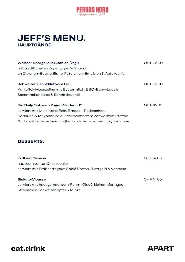 Menu_PERRON NORD - Restaurant Apart_Risch-Rotkreuz_image_3