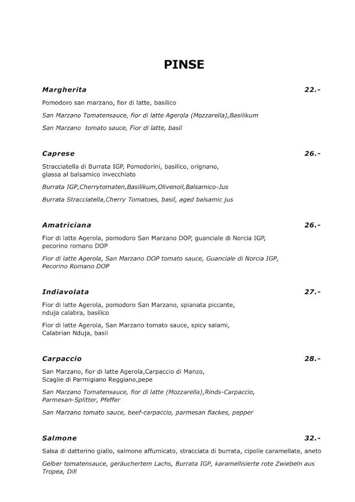 Menu_Restaurant La tavola (Pizza cucina e vino)_Risch-Rotkreuz_immagine_1