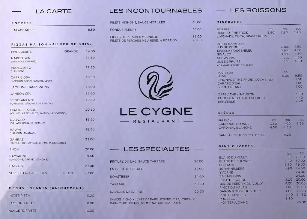Restaurant Le Cygne_Gletterens_menu_image_1