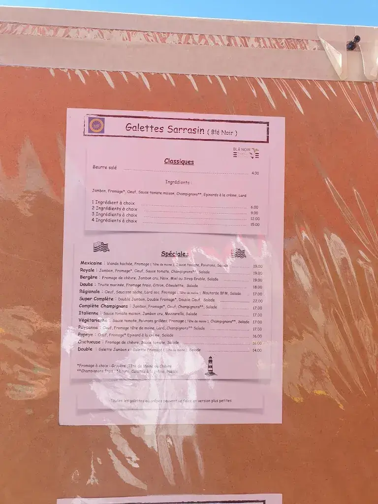 Menü_Restaurant Crêperie Vent d'Ouest_Estavayer-le-Lac_Bild_4
