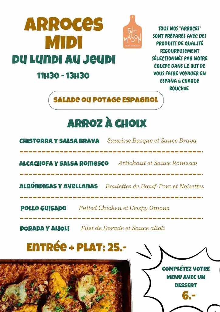 Menu_Frogs & Roses Tapas y Arroces_Estavayer-le-Lac_image_4