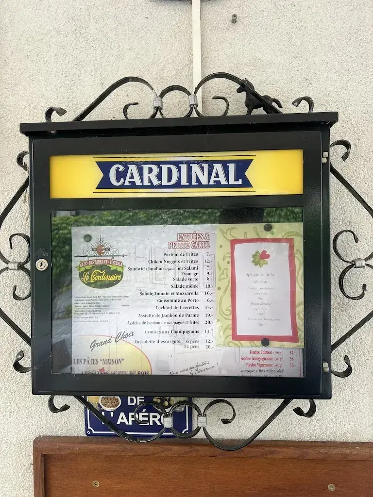 Café du Centenaire restaurant à Estavayer-le-Lac