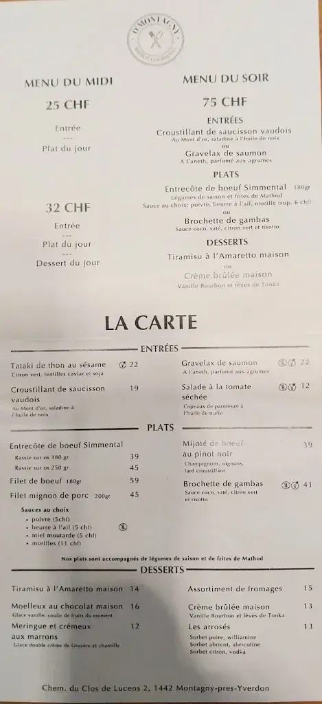 Menu_Bistrot O'Montagny_Montagny-près-Yverdon_image_4