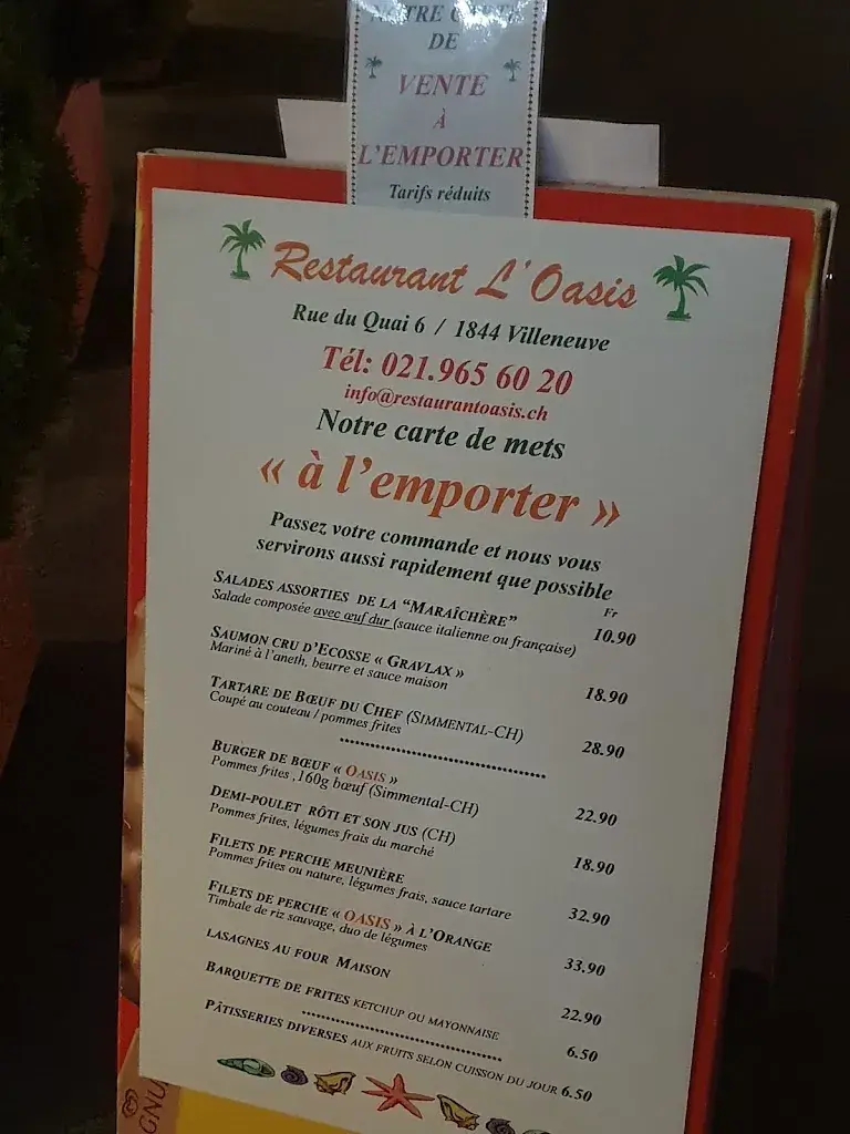 Restaurant l'Oasis_Villeneuve_menu_image_1