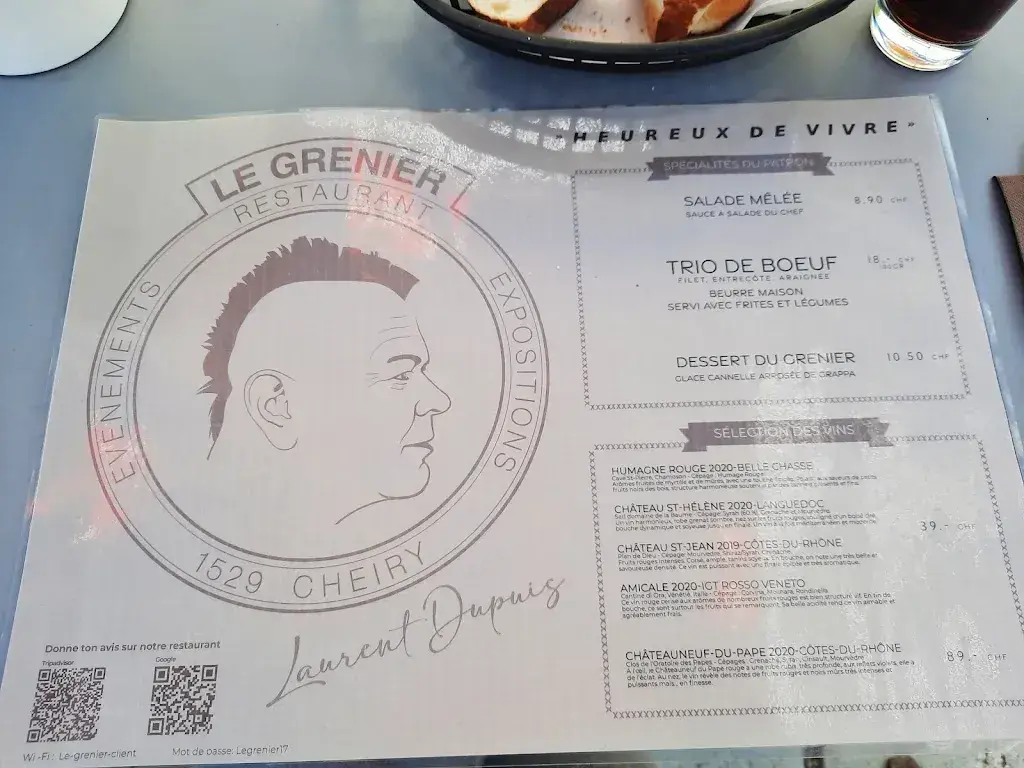 Restaurant Le Grenier_Cheiry_menu_image_1