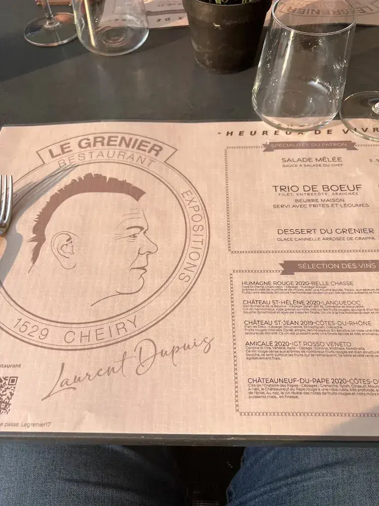 Menu_Restaurant Le Grenier_Cheiry_image_4