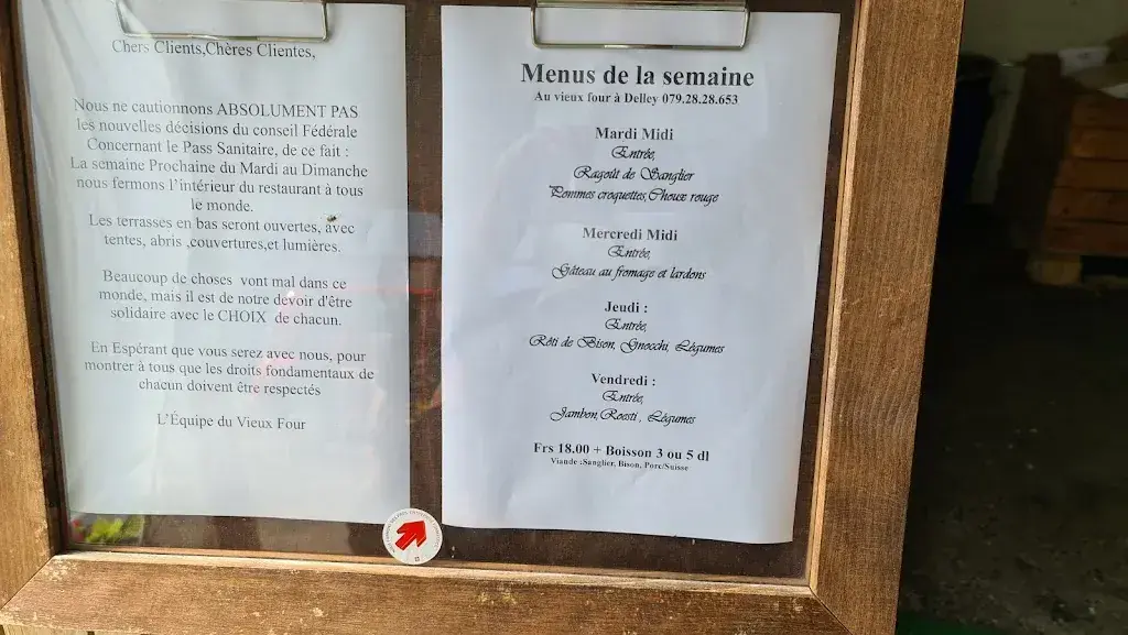 Menu_Au Vieux Four à Delley_Delley-Portalban_image_2