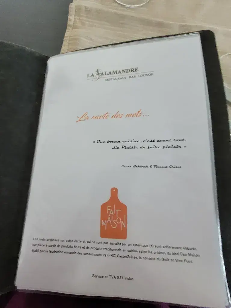 La Salamandre restaurant à Delley-Portalban