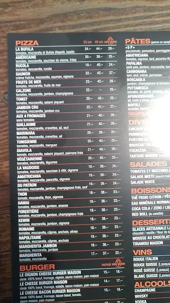 Menu_Restaurant Le Pigeon_Forel (Lavaux)_image_4